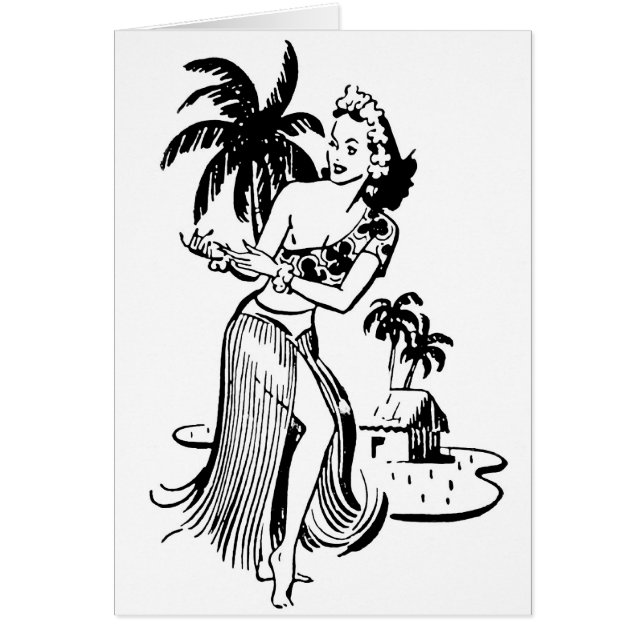 Hawaiiaanse eilanden en Hula (Voorkant)