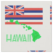 Hawaiiaanse eilanden en vlag stof (Close Up)