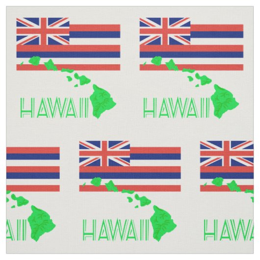 Hawaiiaanse eilanden en vlag stof (Swatch)