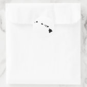 Hawaiiaanse eilanden ronde sticker (Tas)
