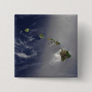 Hawaiiaanse eilanden vierkante button 5,1 cm