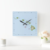 Hawaiiaanse eilanden vierkante klok (Huis)