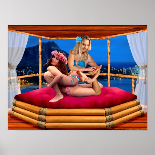 HAWAIIAANSE FANTASIEWRESTELEN POSTER (Voorkant)