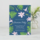 Hawaiiaanse feestuitnodiging kaart (Staand voorkant)