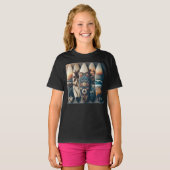 Hawaiiaanse geschilderde surfplanken t-shirt (Voorkant volledig)