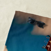 Hawaiiaanse gitaarkeukenhanddoek strandlaken (In situ)