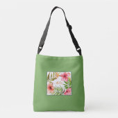 Hawaiiaanse groene of bruine kruiszak crossbody tas (Achterkant)