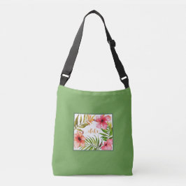 Hawaiiaanse groene of bruine kruiszak crossbody tas