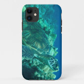 Hawaiiaanse groene zee turtle phone case (Achterkant)