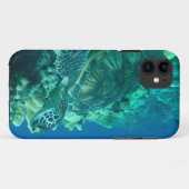 Hawaiiaanse groene zee turtle phone case (Achterkant (horizontaal))