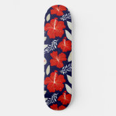 Hawaiiaanse hibiscus print persoonlijk skateboard (Voorkant)