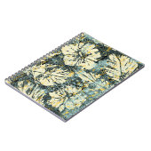 Hawaiiaanse hibiscus stof met tribale achtergrond notitieboek (Linkerzijde)