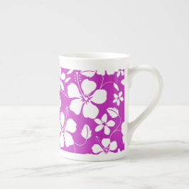 HAWAIIAANSE HULA (HIBISCUS) BES KOFFIEKOP VAN BONE PORSELEIN KOP