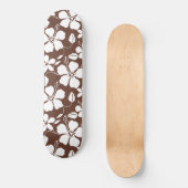 HAWAIIAANSE HULA (HIBISCUS) BRUIN PERSOONLIJK SKATEBOARD (Voorkant)