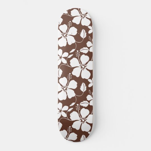 HAWAIIAANSE HULA (HIBISCUS) BRUIN PERSOONLIJK SKATEBOARD (Voorkant)
