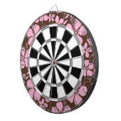 HAWAIIAANSE HULA (HIBISCUS) BRUIN/ROZE DARTBORD (Voorkant Rechts)