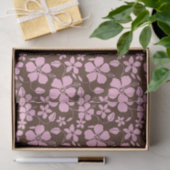 HAWAIIAANSE HULA (HIBISCUS) BRUIN/ROZE TISSUEPAPIER (Geschenk)