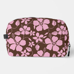 HAWAIIAANSE HULA (HIBISCUS) BRUIN/ROZE TOILETTASJE