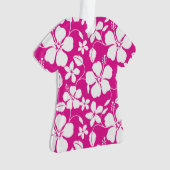 HAWAIIAANSE HULA (HIBISCUS) HEET ROZE ORNAMENT (voorkant)