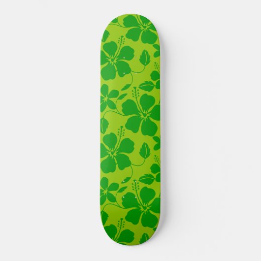 HAWAIIAANSE HULA (HIBISCUS) LEMON LIME PERSOONLIJK SKATEBOARD (Voorkant)