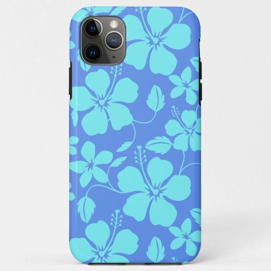 HAWAIIAANSE HULA (HIBISCUS) PERIWINKEL/TEAL Case-Mate iPhone CASE (Achterkant)
