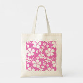 HAWAIIAANSE HULA (HIBISCUS) ROZE TOTE BAG (Achterkant)