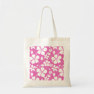 HAWAIIAANSE HULA (HIBISCUS) ROZE TOTE BAG