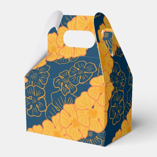 Hawaiiaanse ilimabloem bedankdoosjes (Achterkant)