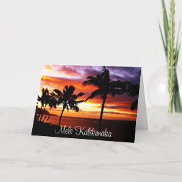 Hawaiiaanse kerst feestdagen kaart