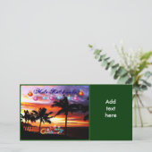 Hawaiiaanse kerst feestdagenkaart (Staand voorkant)