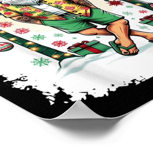 Hawaiiaanse kerst in juli Mele Kalikimaka Hawaii Poster (Hoek)