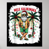 Hawaiiaanse kerst in juli Mele Kalikimaka Hawaii Poster (Voorkant)