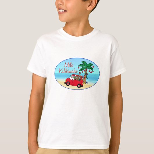 Hawaiiaanse kerst t-shirt (Voorkant)