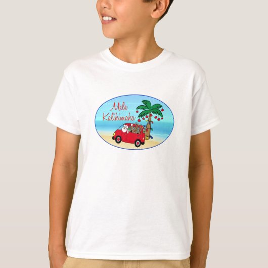 Hawaiiaanse kerst t-shirt (Voorkant)