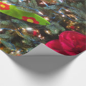 Hawaiiaanse kerstboom cadeaupapier (Hoek)