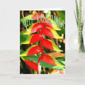 Hawaiiaanse Kerstkaarten Feestdagen Kaart (Voorkant)