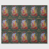 Hawaiiaanse Kerstman met Surfboard Cadeaupapier (Vlak)