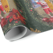 Hawaiiaanse Kerstman met Surfboard Cadeaupapier (Rol Hoek)