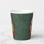 Hawaiiaanse Kerstman met Surfboard Papieren Bekers (Links)