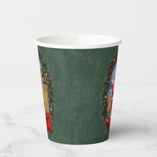 Hawaiiaanse Kerstman met Surfboard Papieren Bekers (Links)