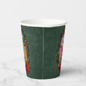 Hawaiiaanse Kerstman met Surfboard Papieren Bekers (Rechts)