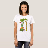 Hawaiiaanse kerstschildpad Santas T-shirt (Voorkant volledig)