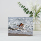 Hawaiiaanse overlevenden overlijden briefkaart (Staand voorkant)