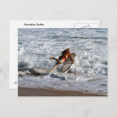 Hawaiiaanse overlevenden overlijden briefkaart (Voorkant / Achterkant)