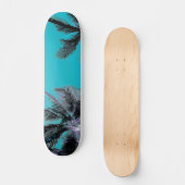 Hawaiiaanse palmplank, blauw persoonlijk skateboard (Voorkant)