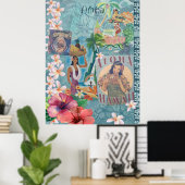 Hawaiiaanse plakboek pagina: Aloha Poster (Thuiskantoor)