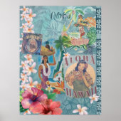 Hawaiiaanse plakboek pagina: Aloha Poster (Voorkant)