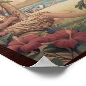  Hawaiiaanse plakboek pagina Plumeria Poster (Hoek)