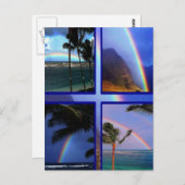 Hawaiiaanse regenbogen briefkaart (Voorkant / Achterkant)