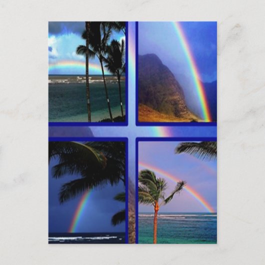 Hawaiiaanse regenbogen briefkaart (Voorkant)